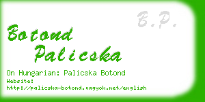 botond palicska business card